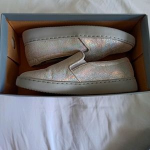 Vionic Slip-On Silver Slip Resistant Shoes